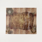 Wedding Steampunk Vintages Viktorianisches Karteng Wandteppich (Vorderseite (Horizontal))