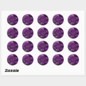 Wedding Sticker Lila und SIlver Glitzer Agate (Blatt)