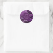 Wedding Sticker Lila und SIlver Glitzer Agate (Tasche)