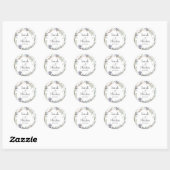 Wedding stickers personalized minimalist (Blatt)