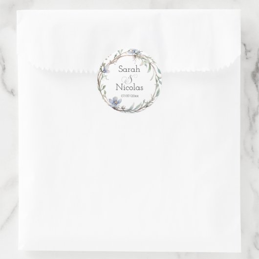 Wedding stickers personalized minimalist (Tasche)