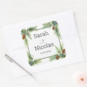 Wedding stickers personalized rustic (Umschlag)