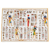 Wedding Style Gold Egyptian Hieroglyphs Deities Große Geschenktüte (Vorderseite)