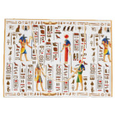 Wedding Style Gold Egyptian Hieroglyphs Deities Große Geschenktüte (Rückseite)