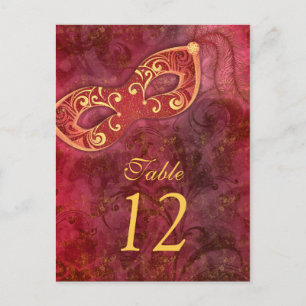 Wedding Table Cards Flight Dienstag Postkarte
