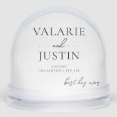 Wedding Table Decor  Schneekugeln (Vorderseite)