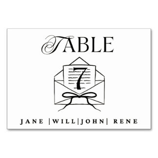 Wedding Table Number Card – Modern Minimalist Desi Tischnummer