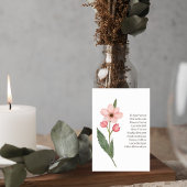 Wedding Table Number Card with Botanical Design Tischnummer
