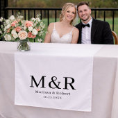 Wedding Table Runner Monogram Tapestry Banner Wandteppich