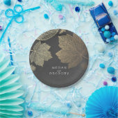 Wedding Tafel-und GoldHerbstlaub Pappteller (Party)