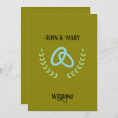 Wedding Tag  announcement  Einladung (Vorne/Hinten)