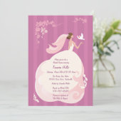 Wedding Tauben-Brautparty-Einladung Einladung (Stehend Vorderseite)