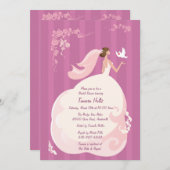 Wedding Tauben-Brautparty-Einladung Einladung (Vorne/Hinten)