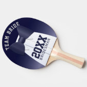 Wedding Team Bride Bridesman Ping Pong Paddle Tischtennis Schläger (Seitenansicht)