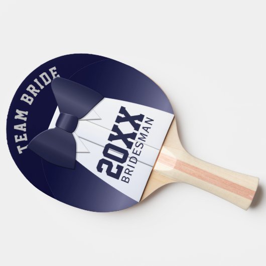 Wedding Team Bride Bridesman Ping Pong Paddle Tischtennis Schläger (Seitenansicht)