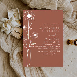 Wedding Terracotta Burnt Orange Floral