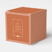 Wedding Terracotta Gold Geschenkschachtel (Vorderseite)