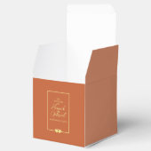 Wedding Terracotta Gold Geschenkschachtel (Geöffnet)
