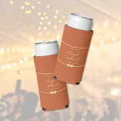 Wedding Terracotta Gold Selters Dosenkühler