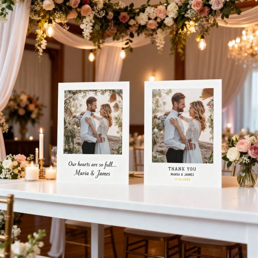 Wedding Thank You Card | Modern Simple Typography Dankeskarte