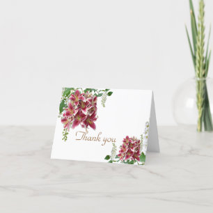 Wedding Thank You Card Stargazer Floral Dankeskarte