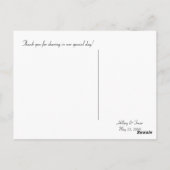 Wedding Thank you Postcard Postkarte (Rückseite)