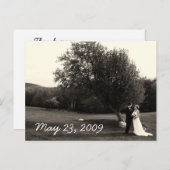 Wedding Thank you Postcard Postkarte (Vorne/Hinten)
