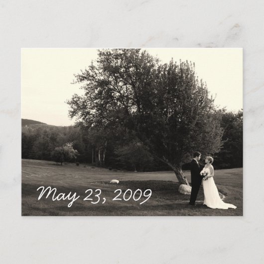 Wedding Thank you Postcard Postkarte (Vorderseite)