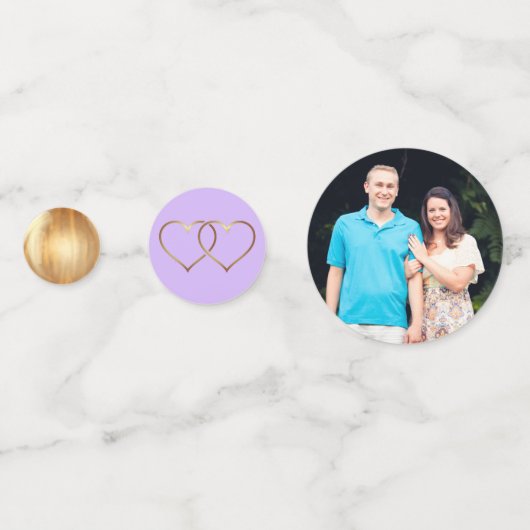 Wedding Themed Foto Confetti Konfetti (Rückseiten)