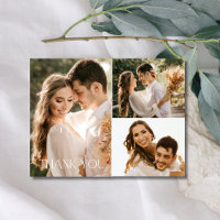 Wedding Three Foto Collage Vielen Dank