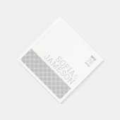 WEDDING TISCH, einfach, modern, weich, blassgrau Serviette (Ecke)