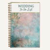 Wedding To Do List Planner Notizblock (Vorderseite)