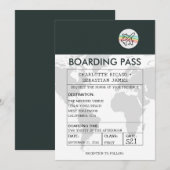 Wedding Travel Boarding Pass Novelty Einladung (Vorne/Hinten)