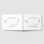 Wedding Travel Flight Airplane trekking Gästebuch (Voll)