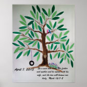 Wedding Tree Guest Book Gift Poster (Vorne)
