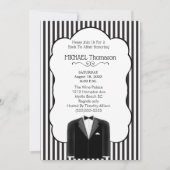 Wedding Tux Bachelor Party Einladung (Vorderseite)