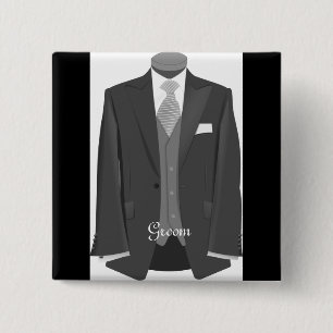 Wedding Tuxedo Groom Button Button Abzeichen Gesch