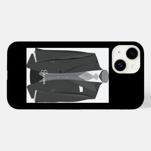 Wedding Tuxedo Groom Case-Mate iPhone Hülle (Rückseite (Horizontal))