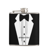 Wedding Tuxedo Grooms Flachmann (Vorderseite)