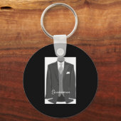 Wedding Tuxedo Trauzeuge Schlüsselanhänger (Vorderseite)