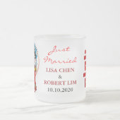 "Wedding u. doppeltes Glück-" GlasTasse als Mattglastasse (Mittel)