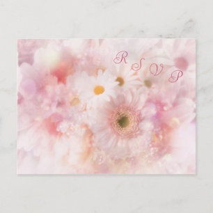 Wedding. UAWG. Gänseblümchen und Gerbera-Postkarte Einladungspostkarte