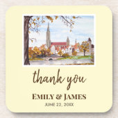 Wedding Ulm Minster Germany Farida Greenfield Getränkeuntersetzer (Vorderseite)