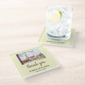 Wedding Ulm Minster Germany Farida Greenfield Glasuntersetzer (Schrägansicht)