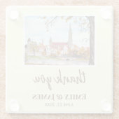 Wedding Ulm Minster Germany Farida Greenfield Glasuntersetzer (Rückseite)