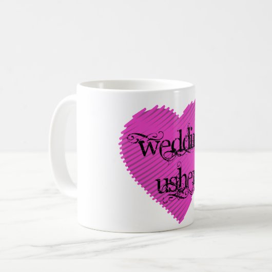 Wedding Usher Kaffeetasse (Vorderseite Links)