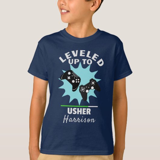 Wedding Usher Leveled Up Gamer Funny T - Shirt (Vorderseite)
