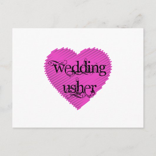 Wedding Usher Postkarte (Vorderseite)
