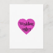 Wedding Usher Postkarte (Vorderseite)