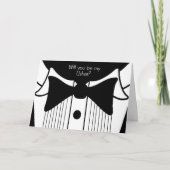 Wedding Usher Request on tuxedo design Einladung (Vorderseite)